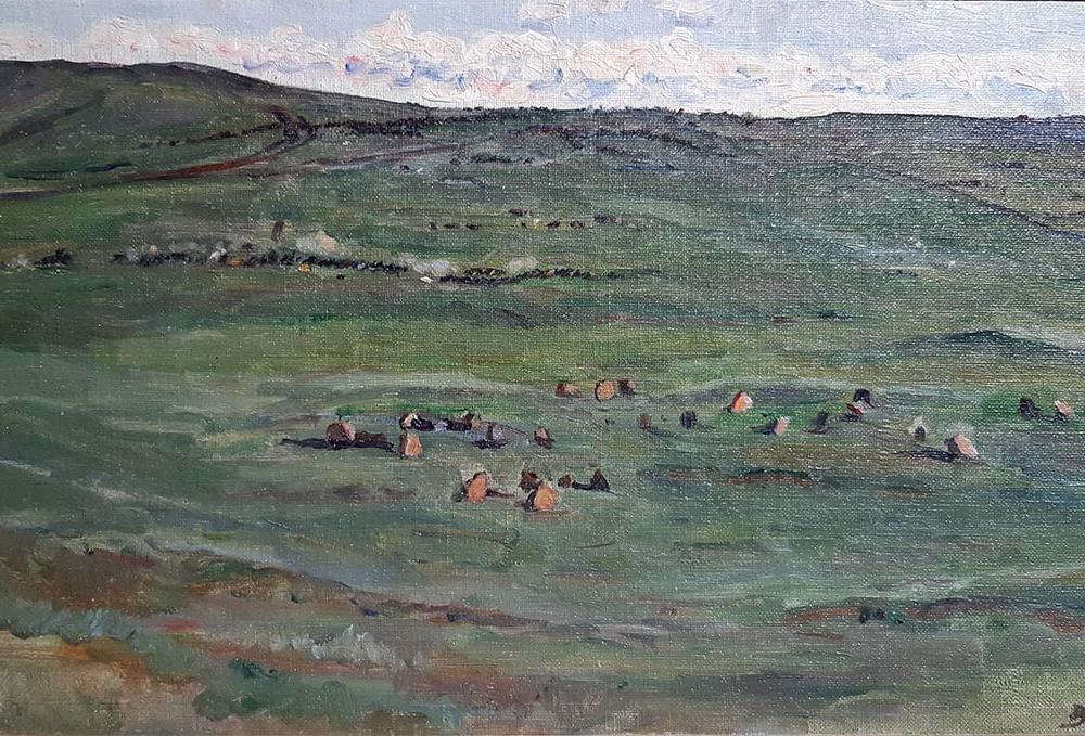 В.И.Суриков Табун лошадей в Барабинской степи 1890-е годы