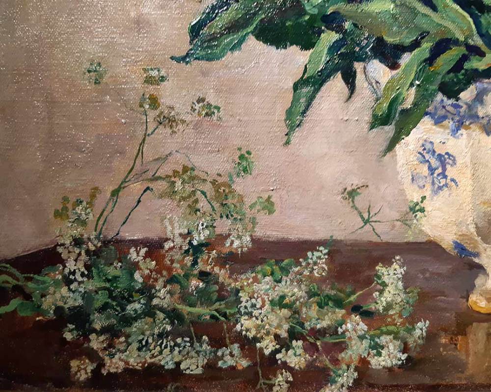 П.П.Кончаловский Натюрморт. Пионы в фаянсовой вазе. 1949 ХМ русский музей.-3