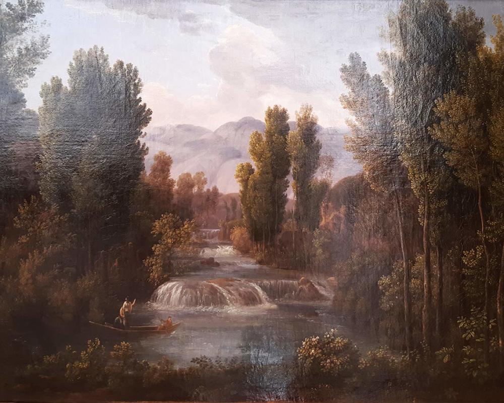 Матвеев Ф.М. (1758-1826) Пейзаж с водопадом-1