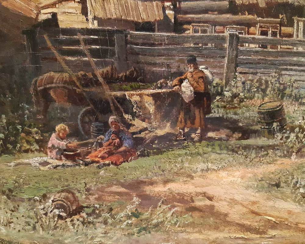 Маковский Н.Е. (1842-1886). Вид на Волге близ Нижнего Новгорода-3