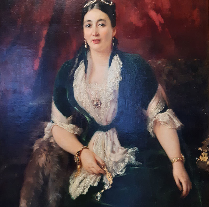 Маковский К.Е. (1839-1916) Портрет купчихи Елизаветы Сергеевны Расторгуевой-1