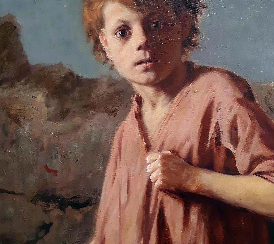 Перов В.Г. (1833-1882) Мальчик, готовящейся к драке-3