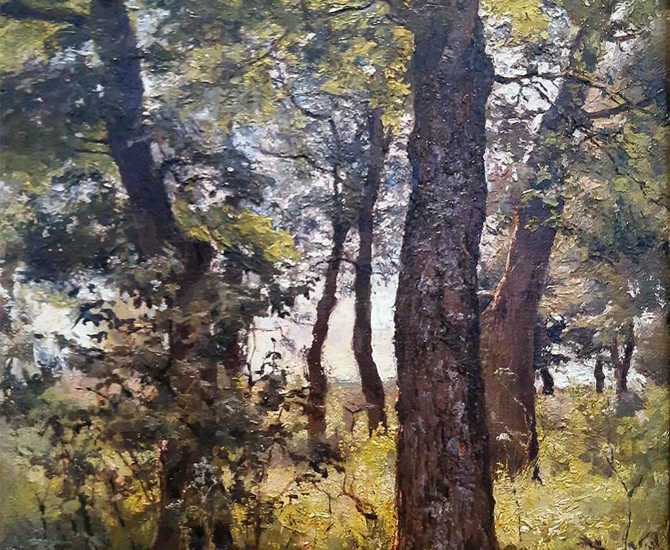 Околович Н.А. (1867-1928) Лес дубки-1