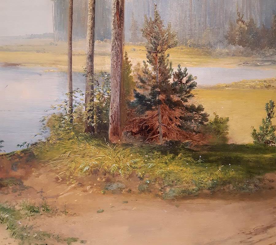 Саврасов А.К. (1830-1897) Летний пейзаж, сосны -2