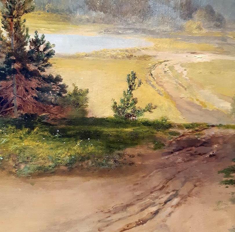 Саврасов А.К. (1830-1897) Летний пейзаж, сосны -3