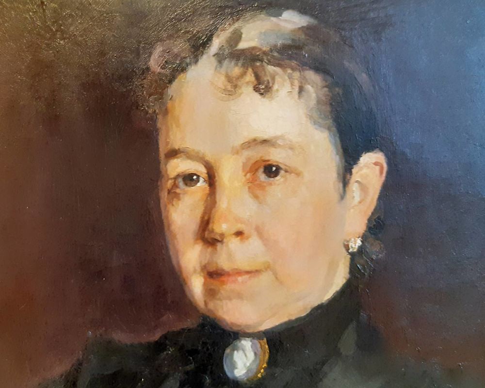 Серов В.А. 1865-1911 Портрет Прасковьи Дмитриевны Антиповой (1848-1916)-3