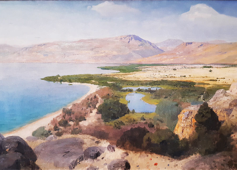 Поленов В.Д. 1844-1927 Генисаретское озеро (Генисаретская долина)-1