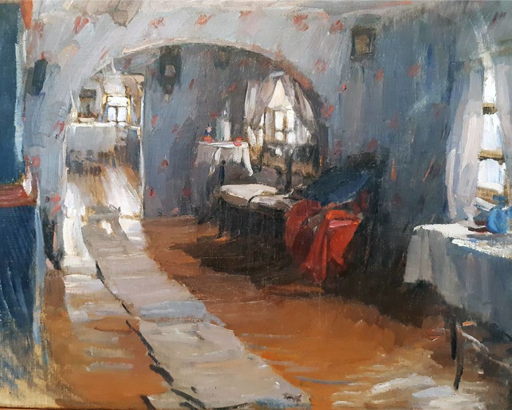 Архипов А.Е. 1862-1930 В доме. этюд-1