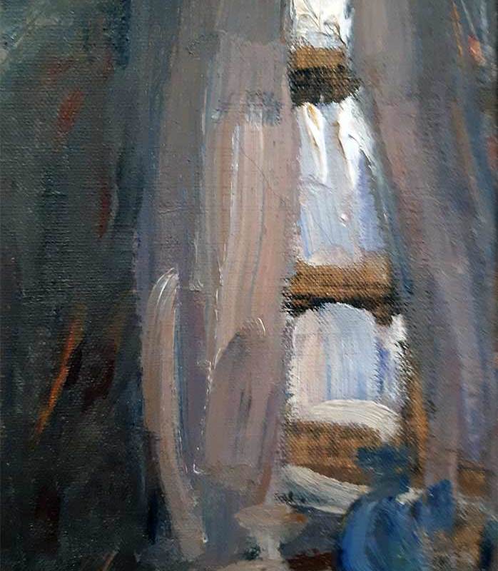 Архипов А.Е. 1862-1930 В доме. этюд-4