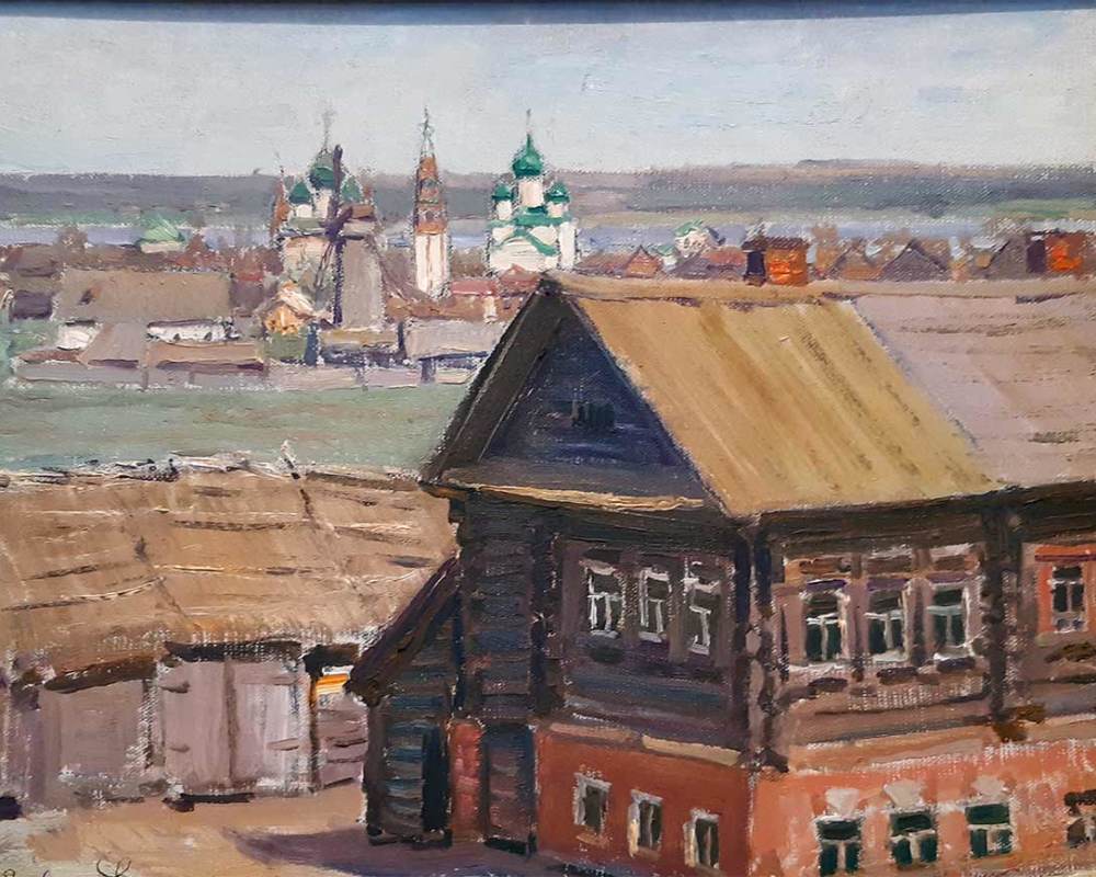 Васнецов А.М. 1856-1933 Ярославль. Слобода. Коровники.