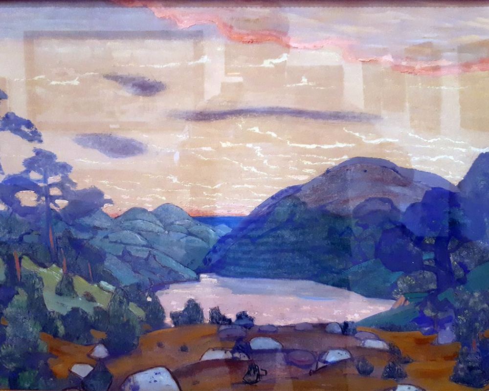 Рерих Н.К. 1874-1947. Ярилина долина. Эскиз декорации.