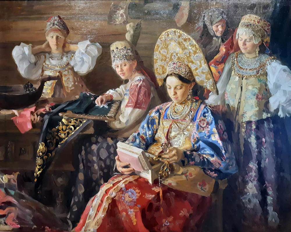 Куликов И.С. 1875-1941. Боярышня. Убор невесты-1