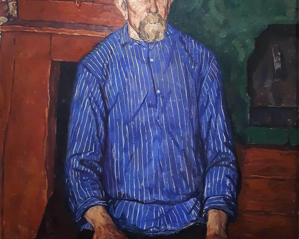 Попов И.А. (1927-1999) Портрет А.М. Александрова, рыбака из Галича.