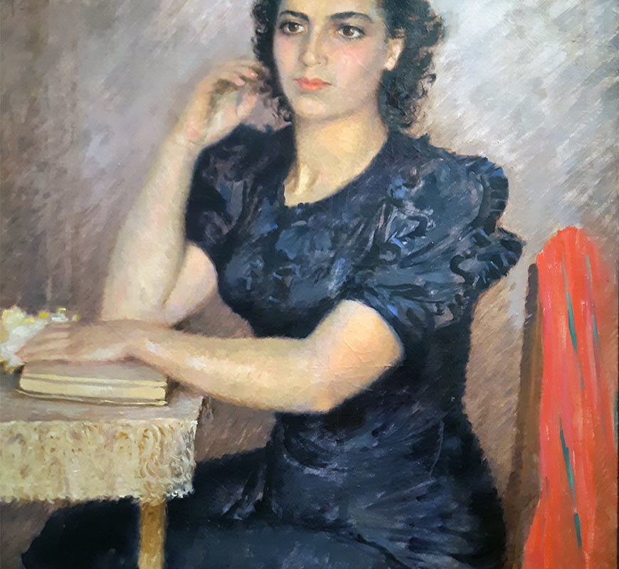 Самохвалов А.Н. (1894-1971) Портрет М.Г.Филипповой, гримера Ленинградского театра драмы им. А.С.Пушкина.