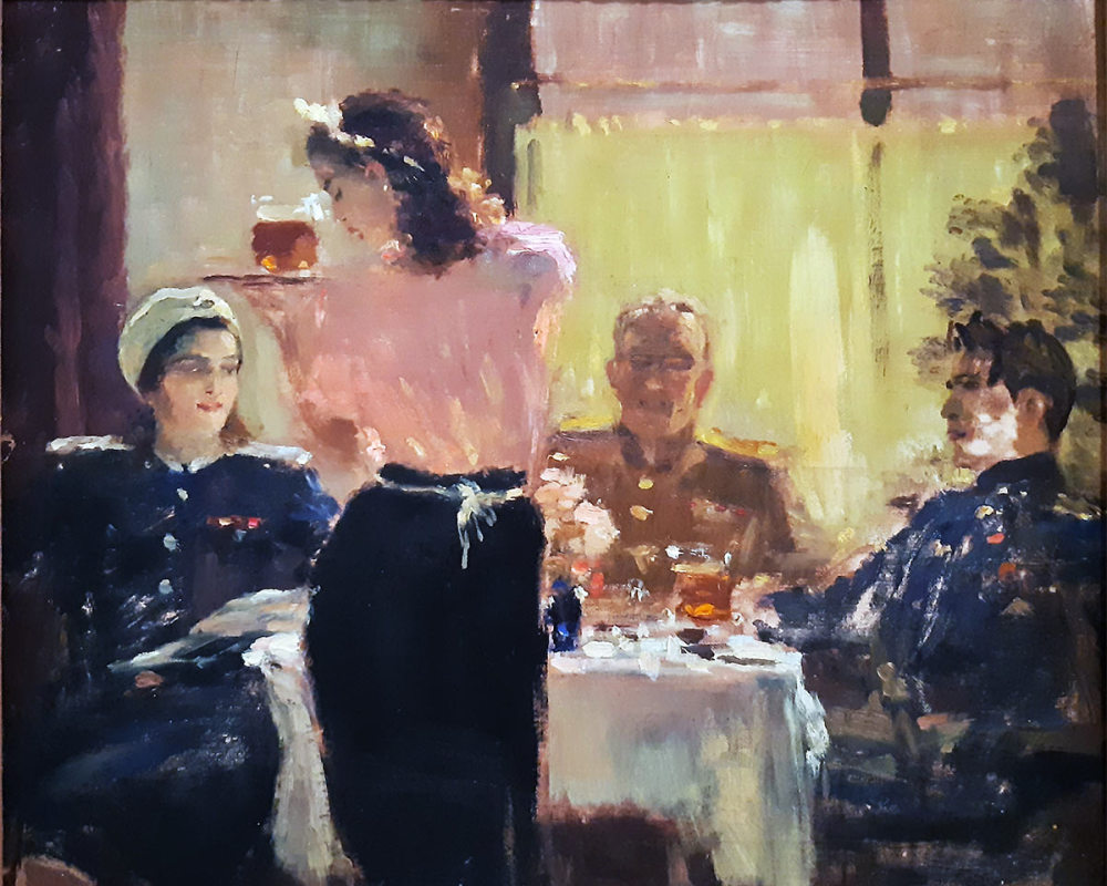 Самохвалов А.Н. (1894-1971) Встреча друзей.