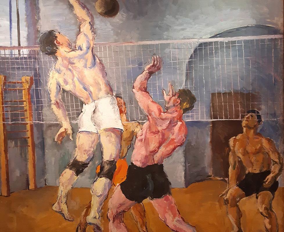 Кончаловский М.П. 1906-2000.  Волейболисты-1