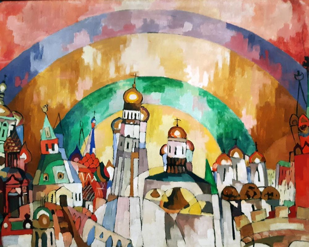 Лентулов А.В. (1882-1943)  Небосвод. Декоративная Москва.