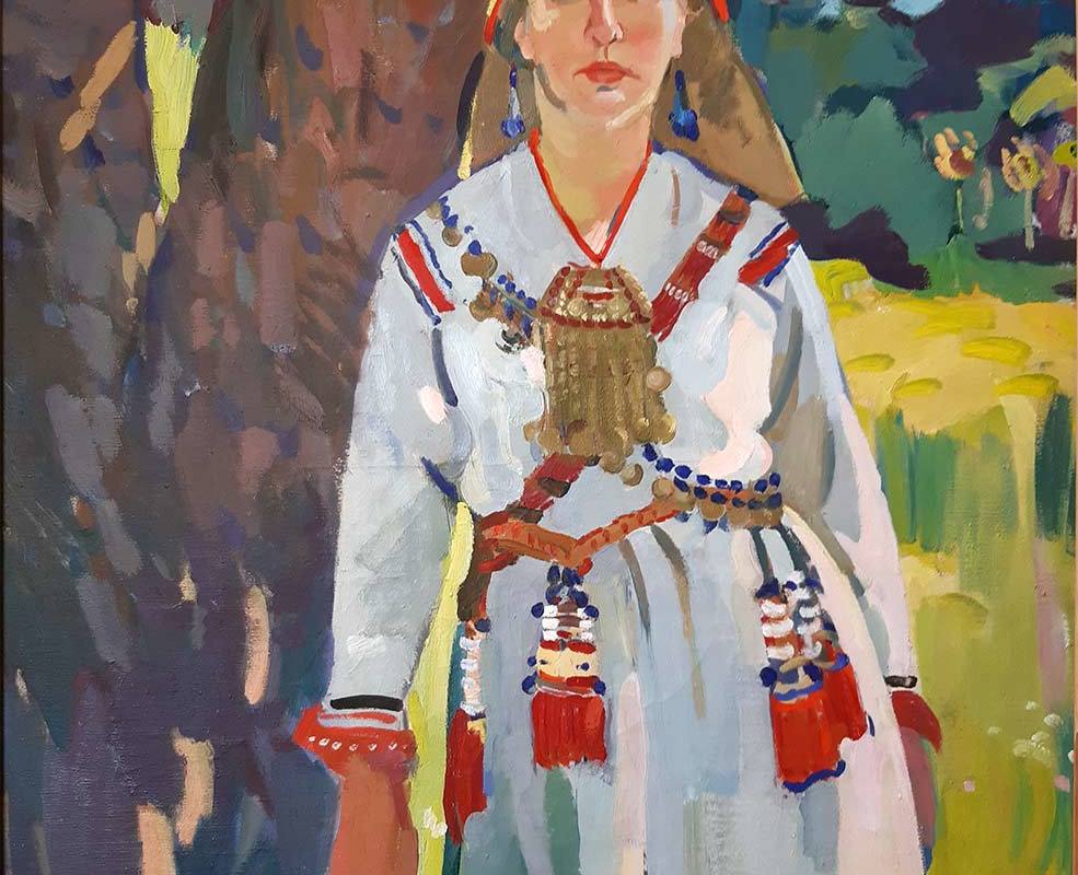 Соколова А.Л. Портрет искусствоведа Г. Транцевой в польском костюме