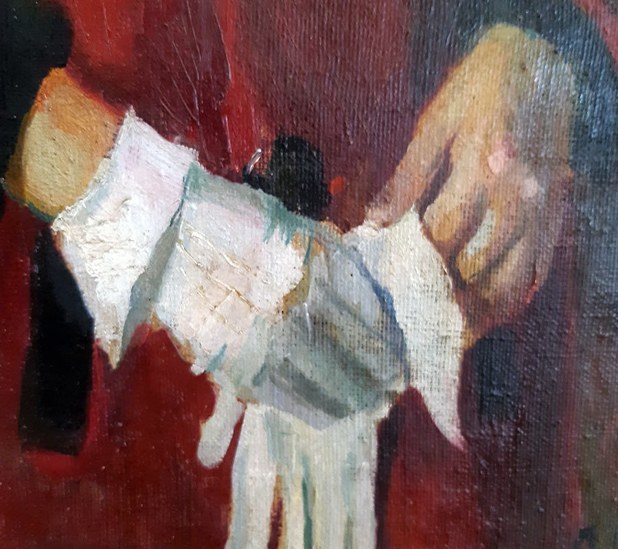 Соколова А.Л. Автопортрет в красном-2