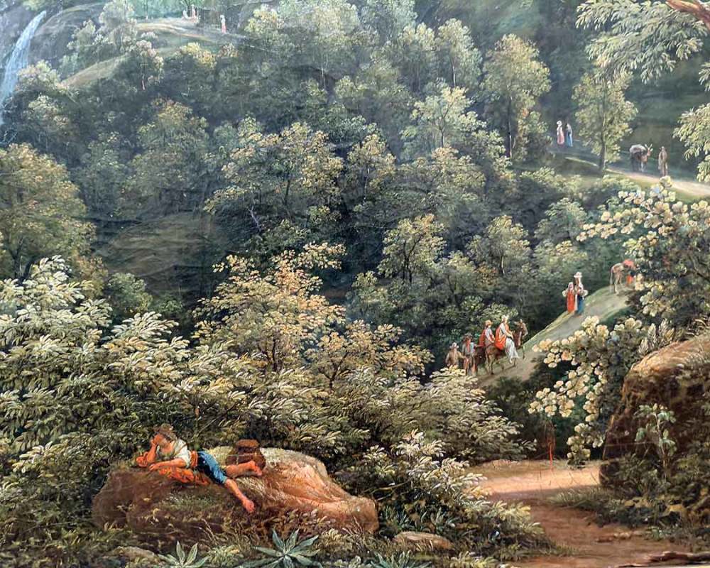 Ф.М. Матвеев (1758-1826) Вид в Италии. 1805 г. Х.М.;-2
