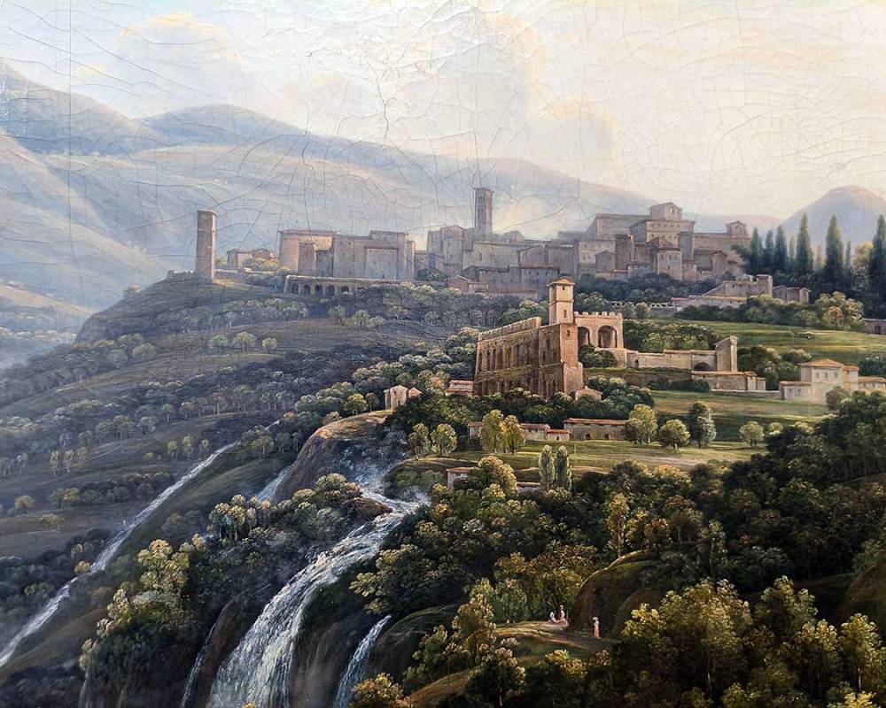 Ф.М. Матвеев (1758-1826) Вид в Италии. 1805 г. Х.М.;-4