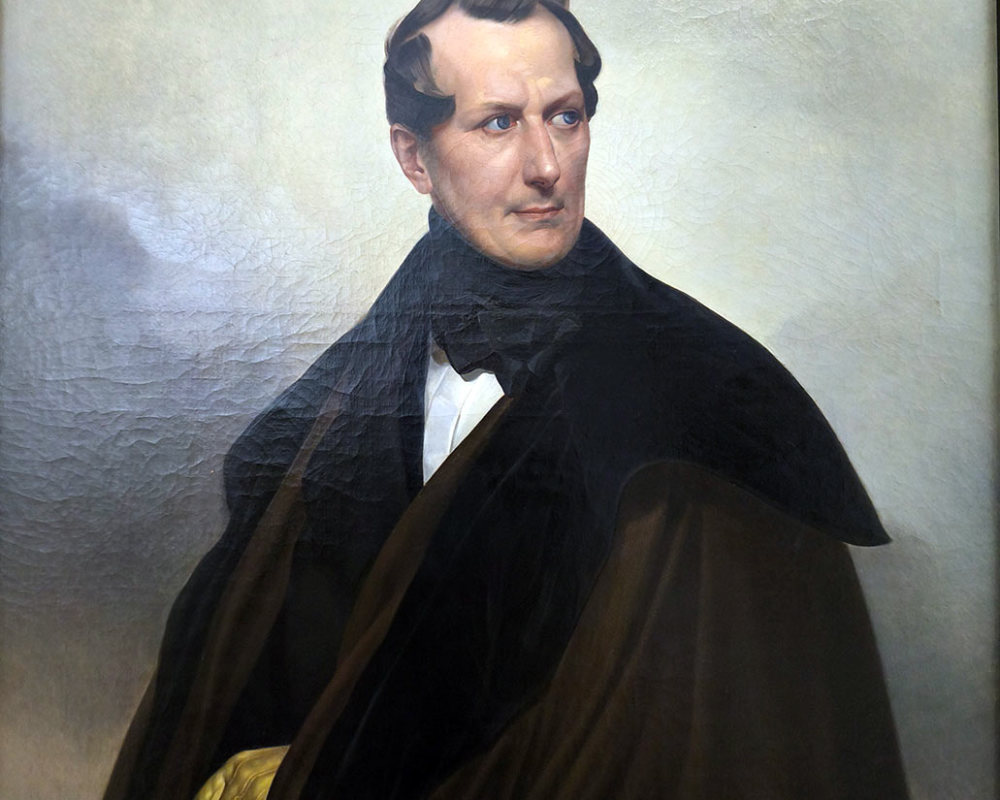 Неизвестный художник. Портрет графа В.А. Мусина-Пушкина 1838 г. (Копия с портрета К.П. Брюллова) Х.М.;