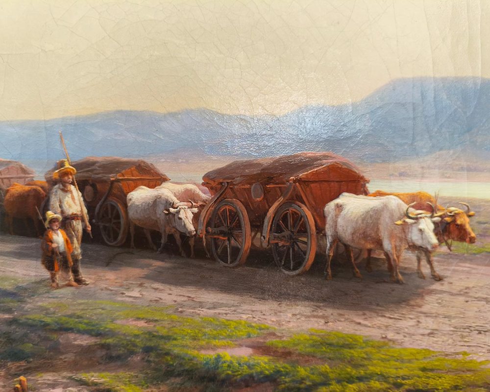 И.К. Айвазовский (1817-1900) Волы на перешейке. 1860 г. Х.М.-1