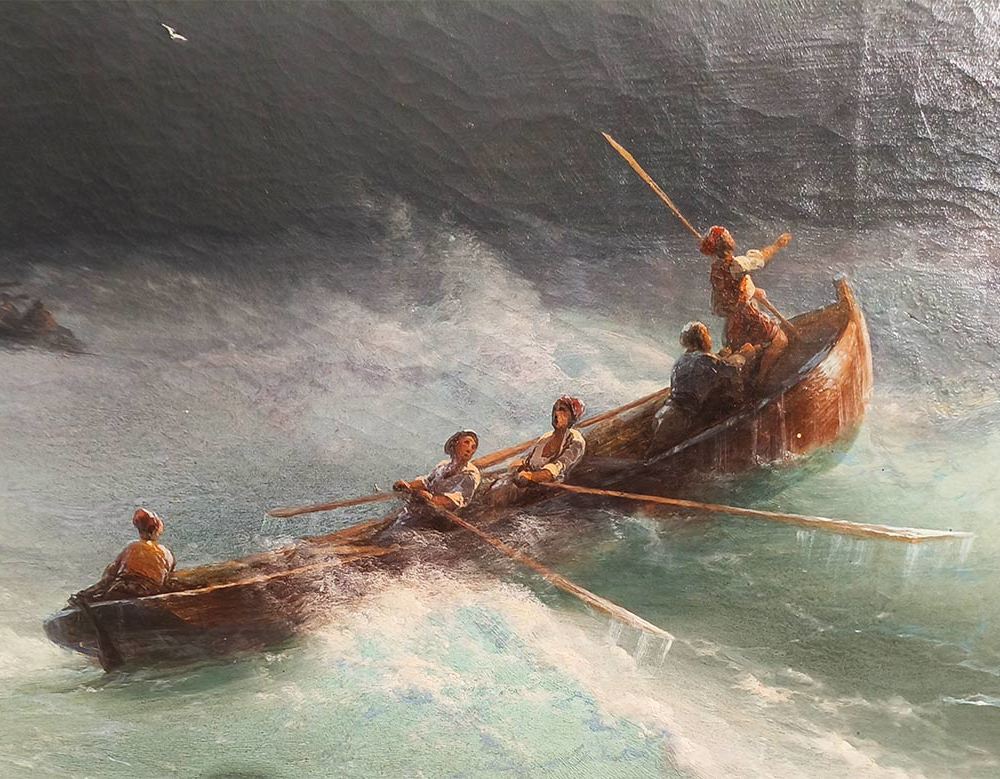 И.К. Айвазовский (1817-1900) Буря на море. 1874 г. Х.М.-2