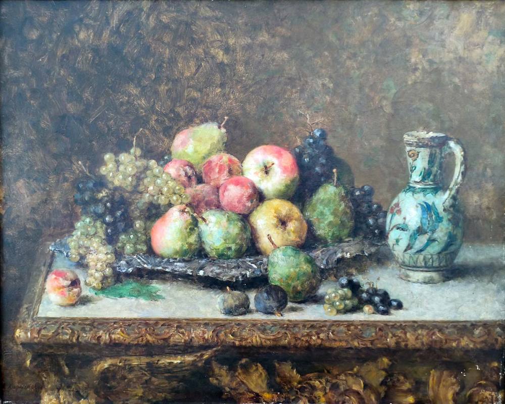А.А.Харламов (1840-1925) Фрукты. начало 20 века. Х.М.