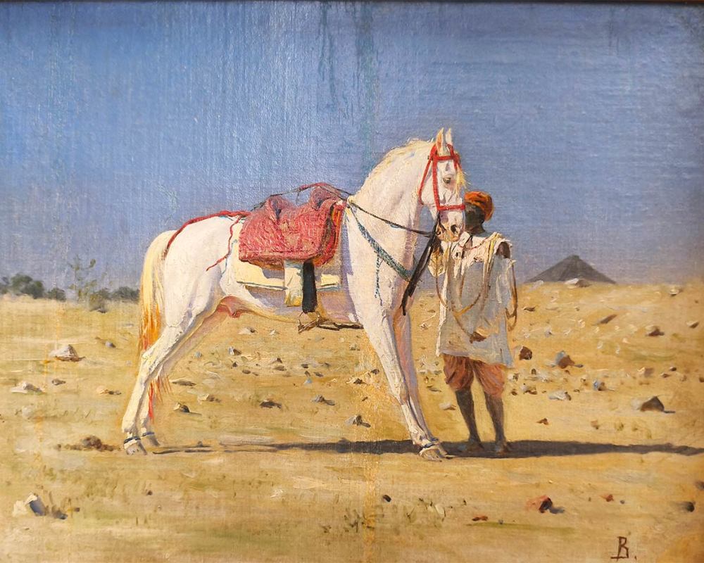 В.В. Верещагин (1842-1902) Белая лошадь. 1883 г. Х.М.