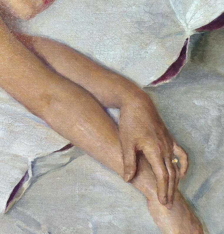 Н.М.Кузнецов (1850-1930) Спящая 1893 г. Х.М.-1