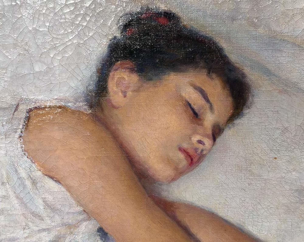 Н.М.Кузнецов (1850-1930) Спящая 1893 г. Х.М.-2