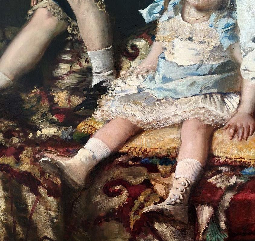 К.Е.Маковский (1839- 1915) Дети господина Балашова. 1880 г. Х.М.-1