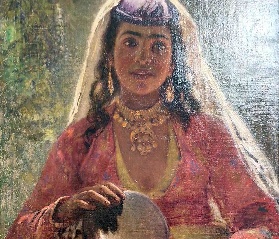 К.Е.Маковский (1839- 1915) Цыганка. 1870 г. Х.М.