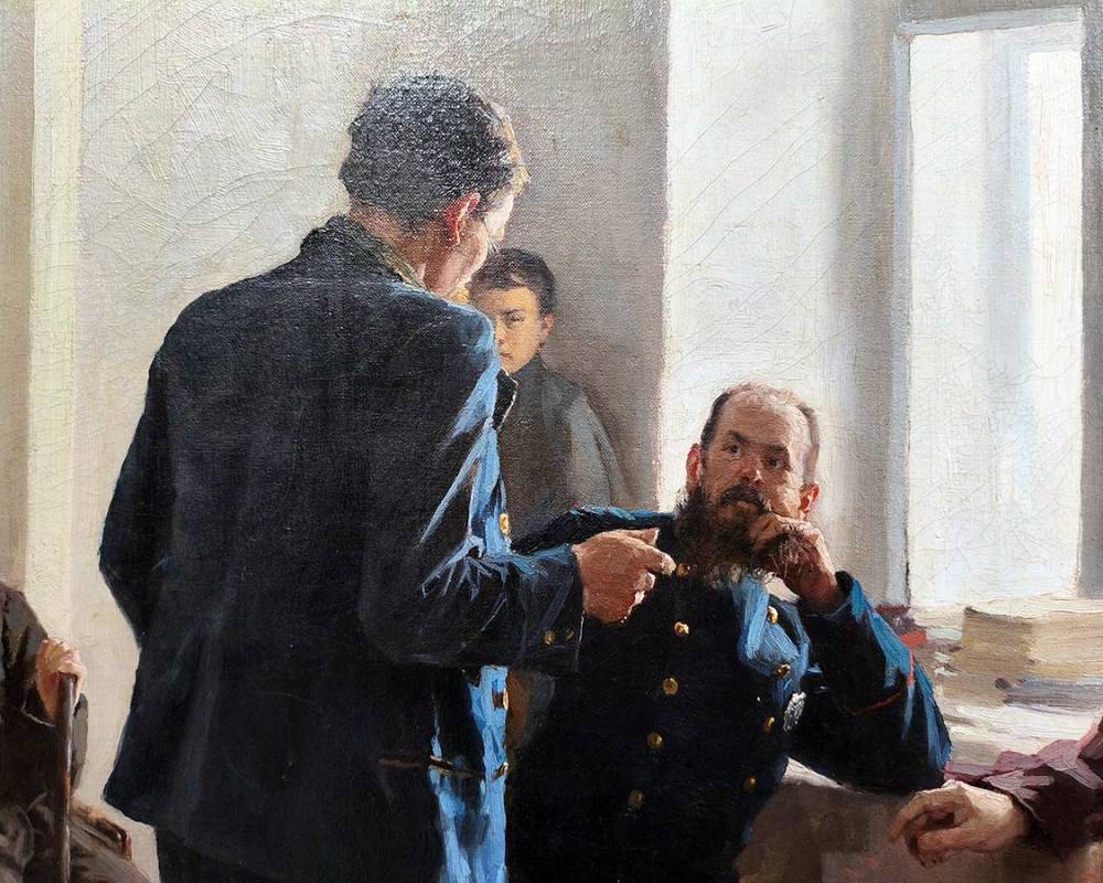 Л.В.Попов (1873-1914) Где же истина? 1903 г. Х.М.-2