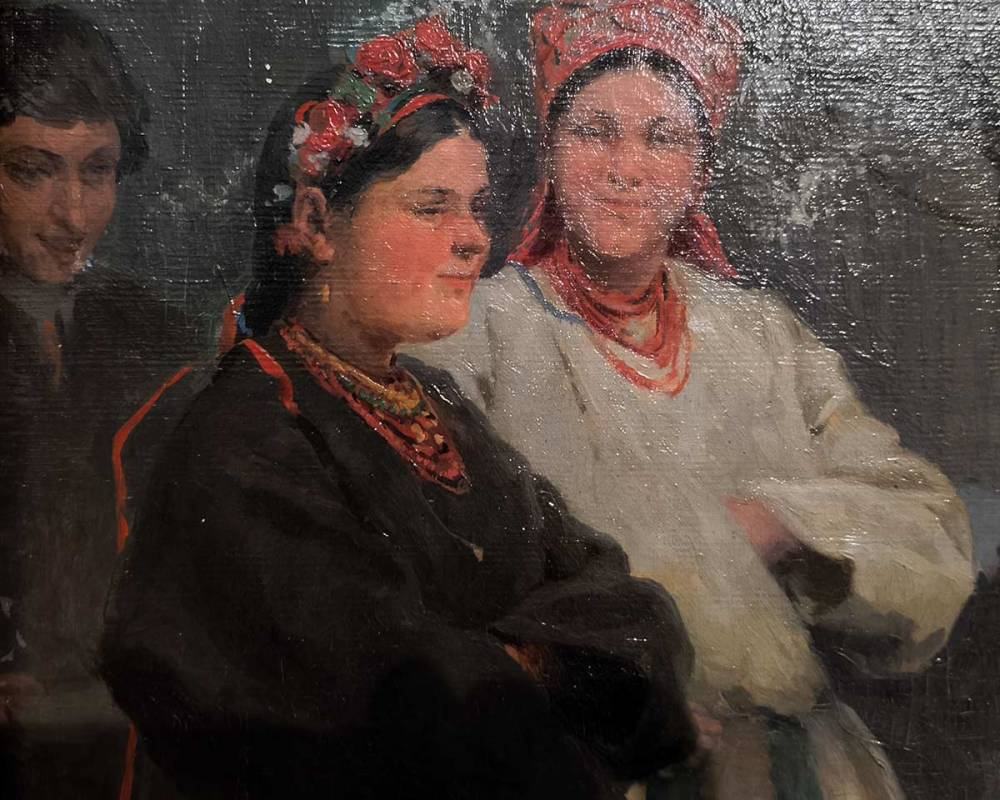 Н.К.Пимоненко (1862-1912) Пасхальная заутреня в Малороссии. 1891 г. Х.М.-5