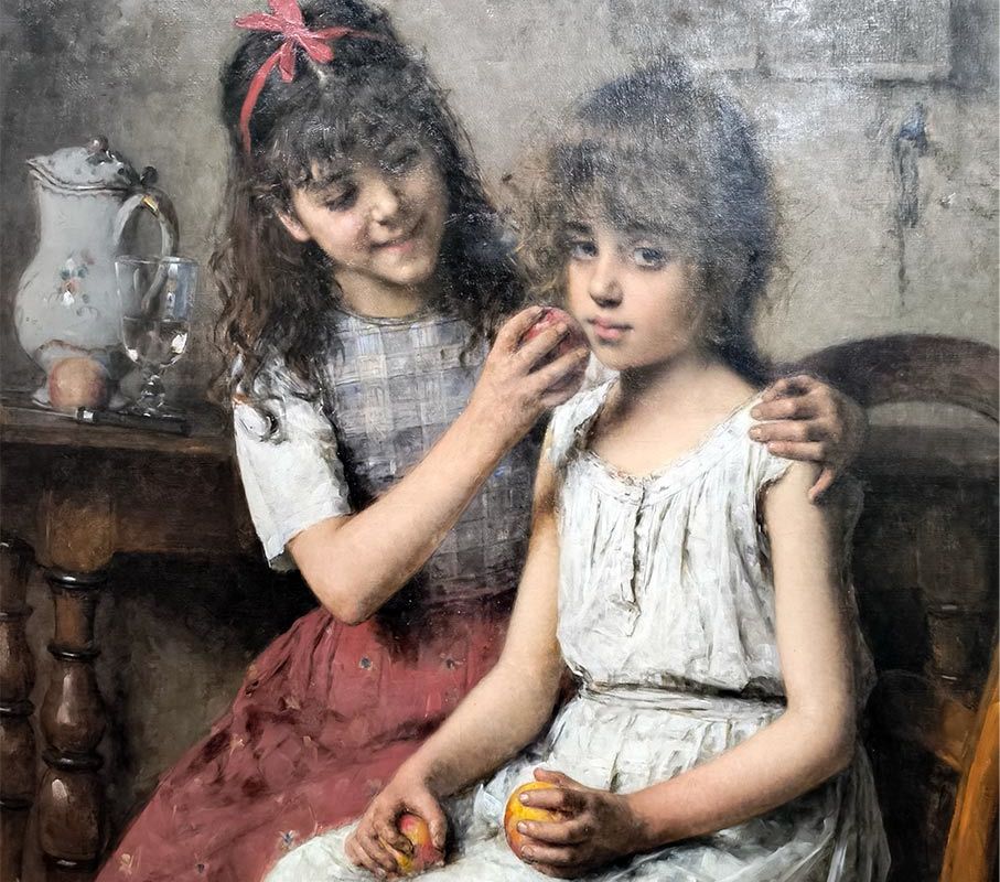 А.А.Харламов (1840-1925) Подруги. 1892 г. Х.М.