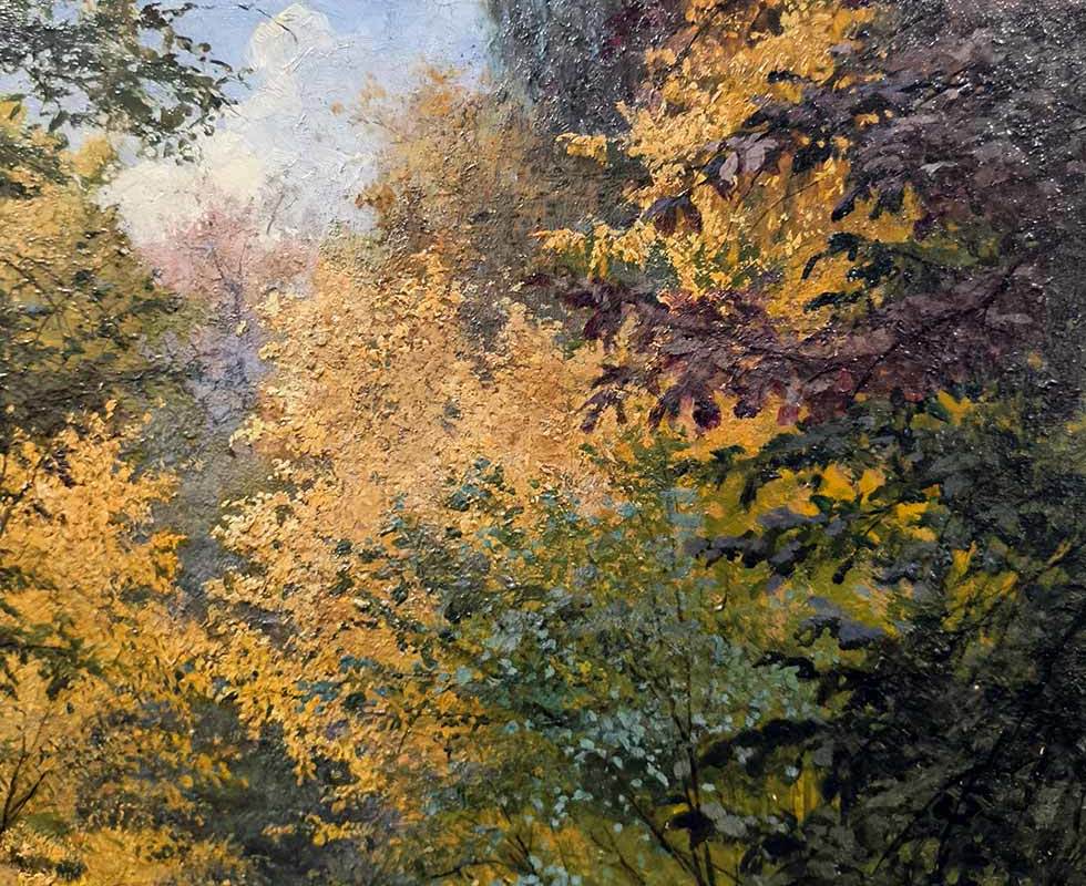 Г.Г. Мясоедов (1834-1911) Пруд в лесу. 1892 г. Х.М.-3