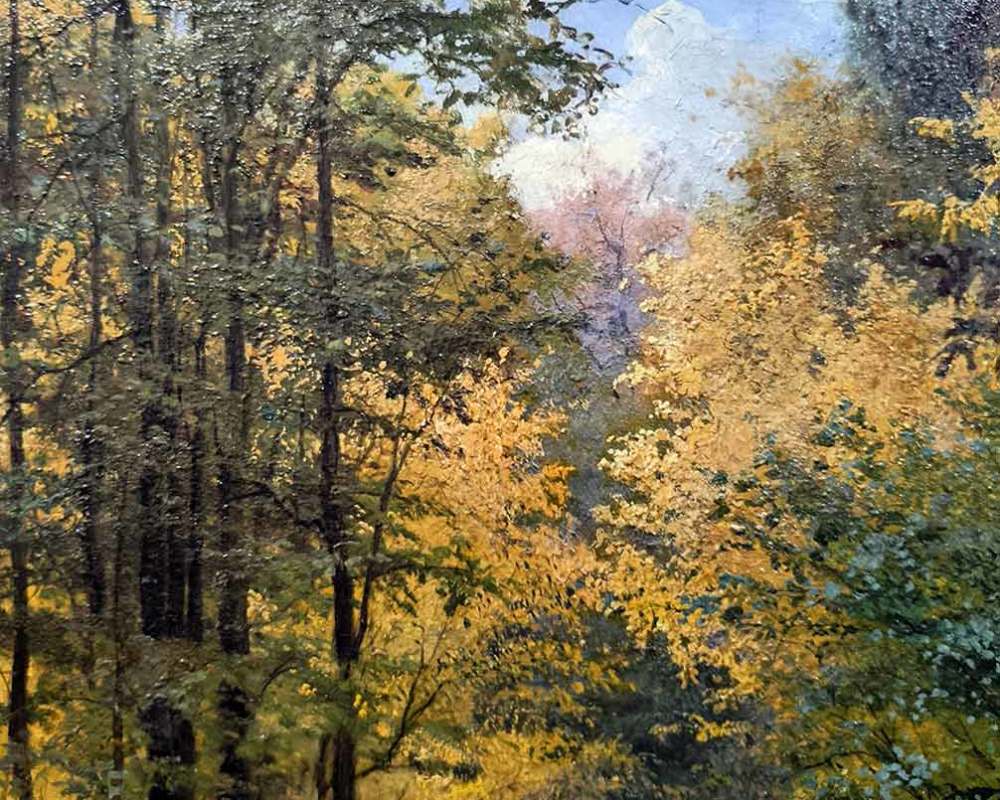 Г.Г. Мясоедов (1834-1911) Пруд в лесу. 1892 г. Х.М.-4