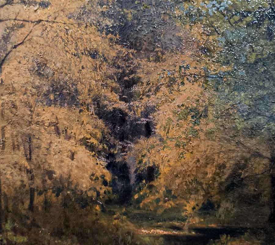 Г.Г. Мясоедов (1834-1911) Пруд в лесу. 1892 г. Х.М.-5