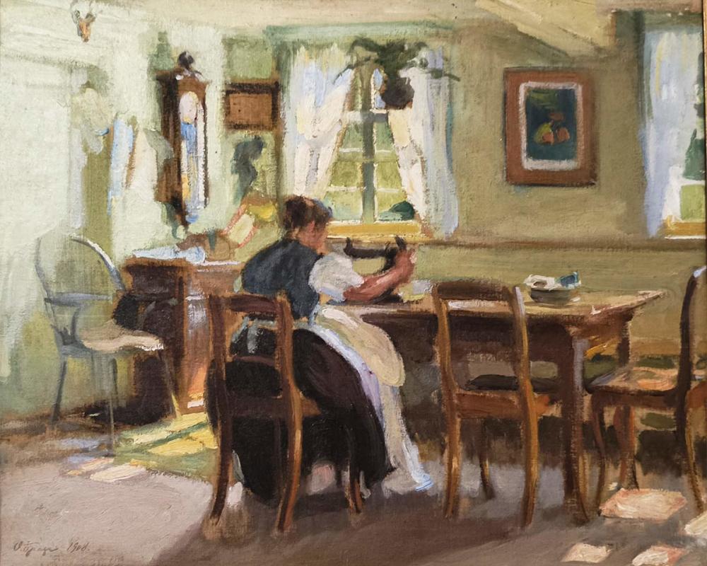 О.Э. Браз (1873-1936) Швея. 1908 Х.М.