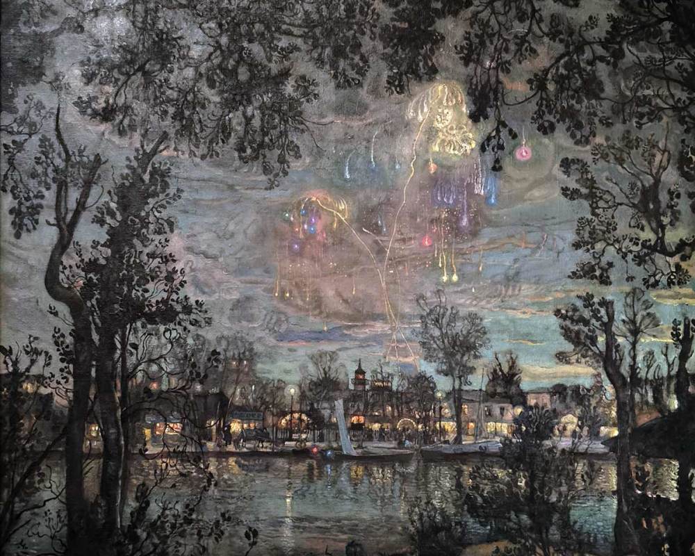 И.И. Бродский (1883- 1939) Фейерверк. 1916 г. Х.М.