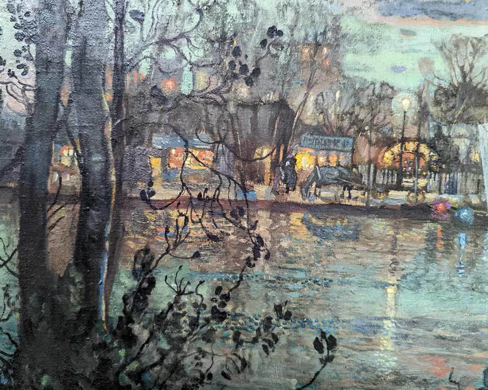 И.И. Бродский (1883- 1939) Фейерверк. 1916 г. Х.М-1