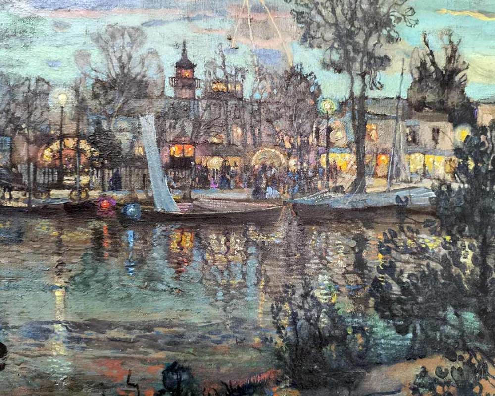 И.И. Бродский (1883- 1939) Фейерверк. 1916 г. Х.М-2