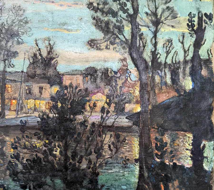 И.И. Бродский (1883- 1939) Фейерверк. 1916 г. Х.М-3