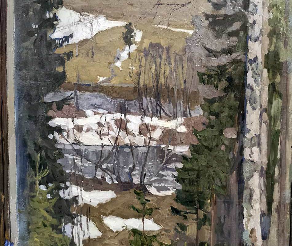 С.Ю. Жуковский (1873-1944) Подснежники. 1911 Х.М-2