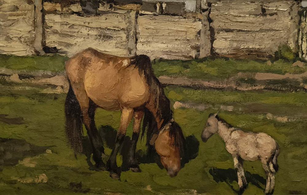 Л.В. Туржанский (1875-1945) На солнце. 1913 Картон, масло.