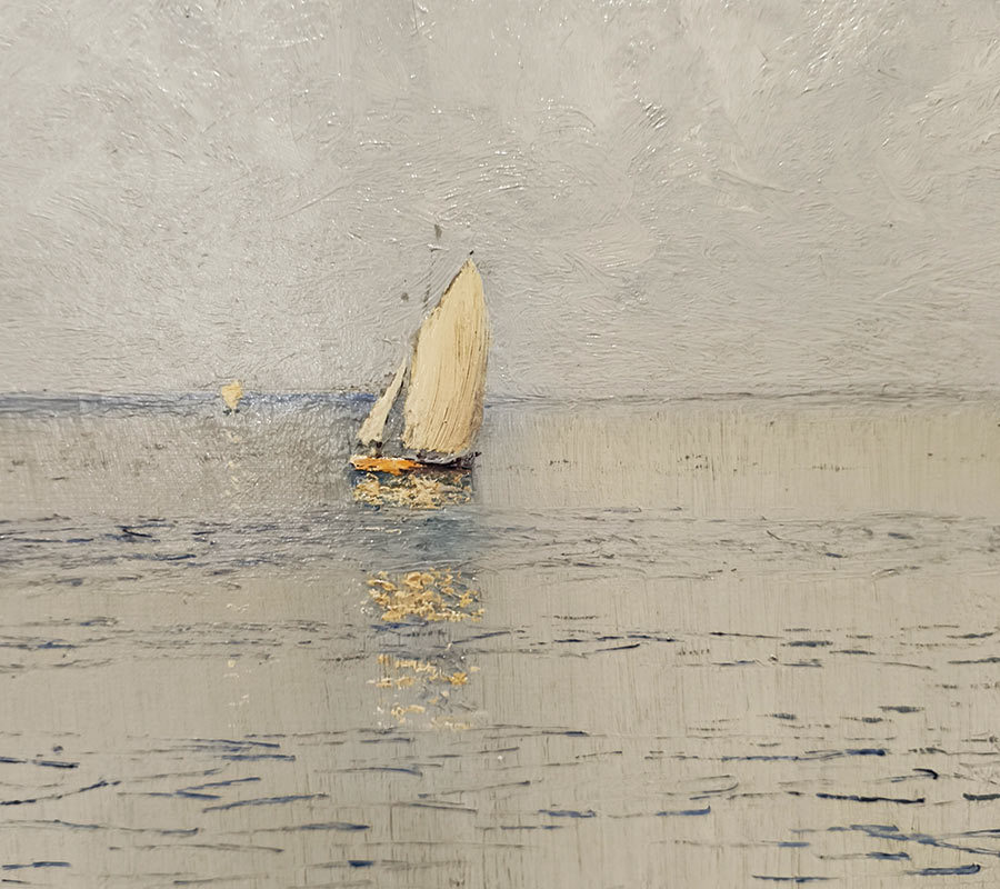 Н.Н. Дубовской (1859-1918) Штиль. Облачно. 1914 Х.М-1