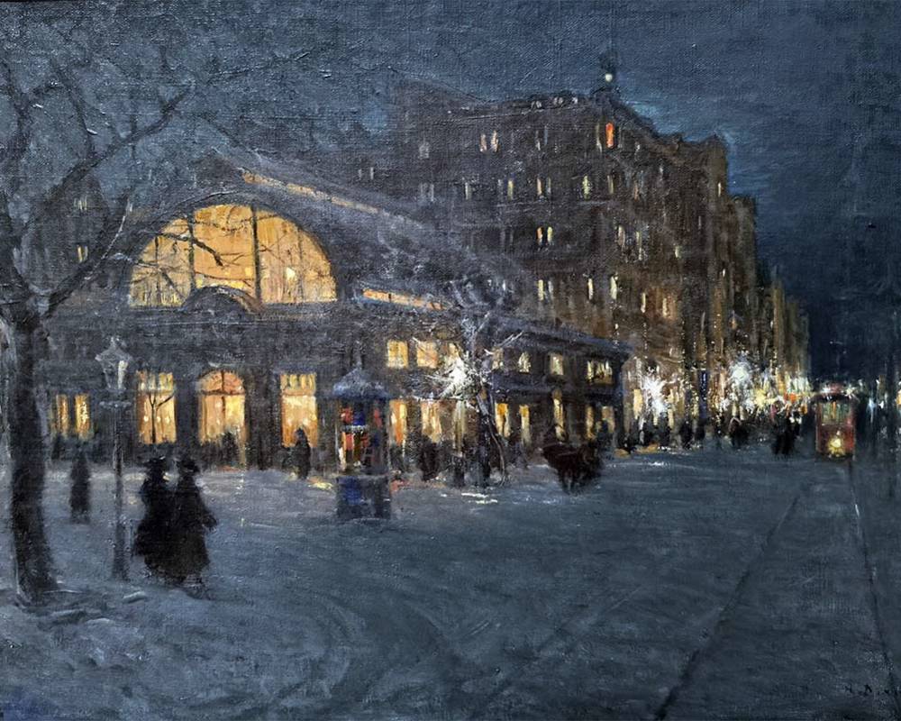 И.К. Драпаченко (1881- 1936) Сумерки. 1916 г. Холст на картоне, масло.