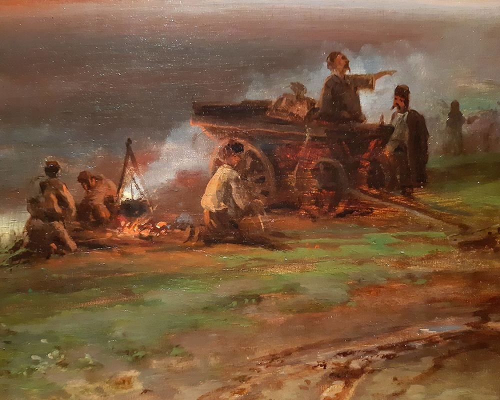 А.К. Саврасов (1830-1897) Чумаки на привале-1